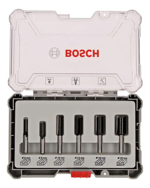 Imagem de Jogo 6 Fresas Retas Standard Encaixe 6Mm Bosch