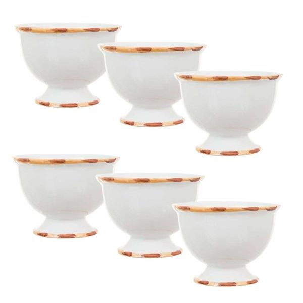 Imagem de Jogo 6 Mini Bowls Bambu com Pé Tigela 8cm Scalla 1ª Linha