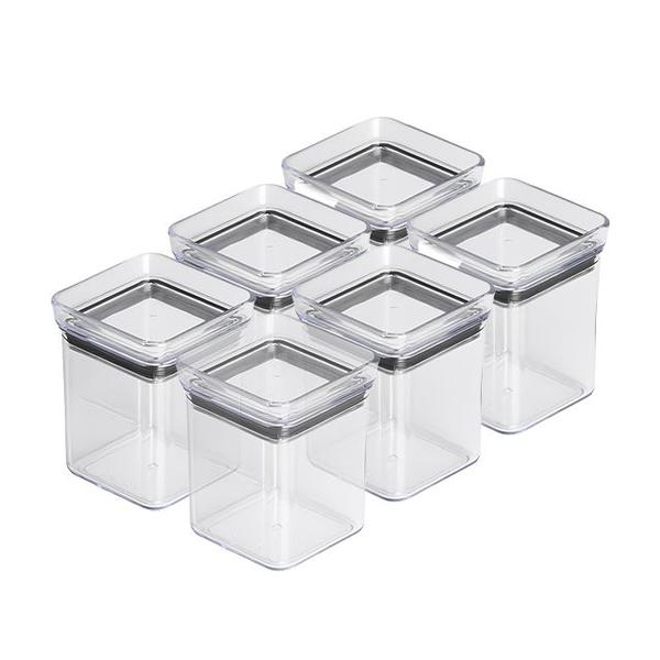 Imagem de Jogo 6 Mini Potes Lumini 180ml Organizadores De Temperos