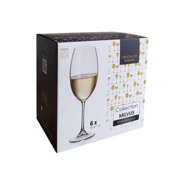 Imagem de Jogo 6 Taças Cristal Vinho Branco 400 Ml Linha Milvus