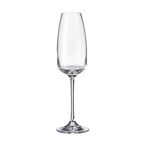 Jogo 6 Taças De Cristal Para Champagne 290 Ml Anser Bohemia - bohemia crystalite Imagem de Jogo 6 Taças De Cristal Para Champagne 290 Ml Anser Bohemia