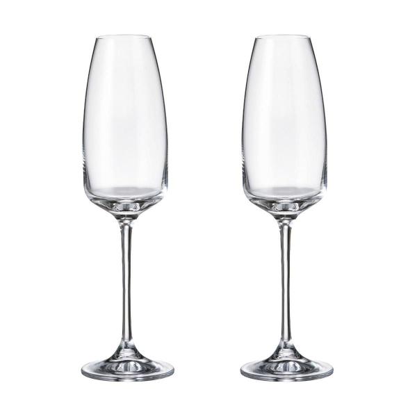 Jogo 6 Taças De Cristal Para Champagne 290 Ml Anser Bohemia - bohemia crystalite Imagem de Jogo 6 Taças De Cristal Para Champagne 290 Ml Anser Bohemia