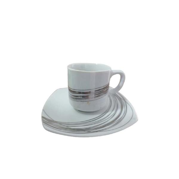 Jogo 6 Xícaras E Pires Café 50Ml Porcelana Italiana Bugatti Imagem de Jogo 6 Xícaras E Pires Café 50Ml Porcelana Italiana Bugatti