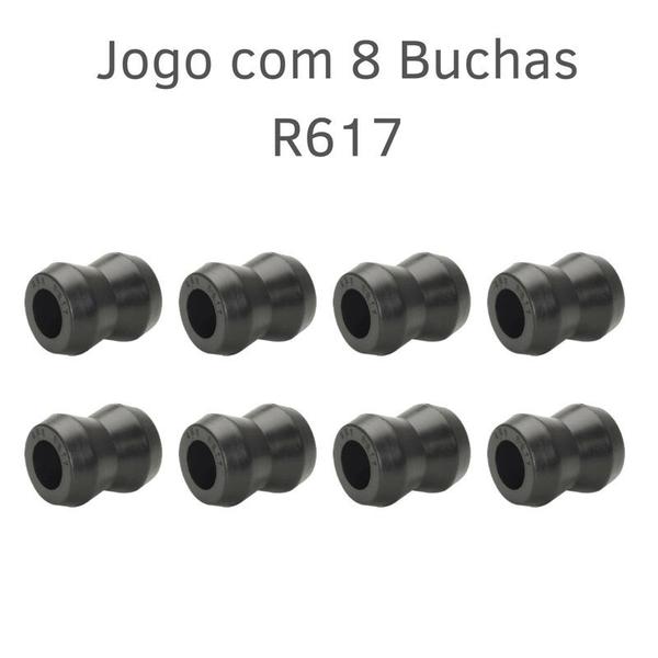 Imagem de Jogo 8 buchas amortecedor diant/ tras caminhão vw 12t a 35t ônibus / volvo