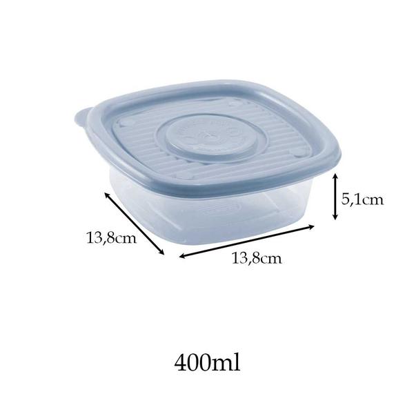 Jogo 8 potes 400ml mantimentos alimento comida vasilha marmita geladeira microondas tapuer tapoer - Plasútil Imagem de Jogo 8 potes 400ml mantimentos alimento comida vasilha marmita geladeira microondas tapuer tapoer