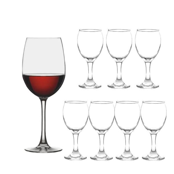 Jogo 8 Taças de Vinho Degustação Vidro Transparente Eden Class Home 340mlml Imagem de Jogo 8 Taças de Vinho Degustação Vidro Transparente Eden Class Home 340mlml