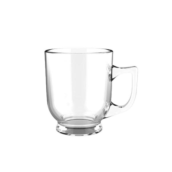 Imagem de Jogo 8 Xícaras de Café Mini Caneca de Vidro 90ml Orlando Transparente City Glass