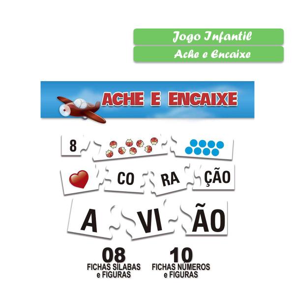 Imagem de Jogo Ache E Encaixe Escolar 2022 Pais E Filhos