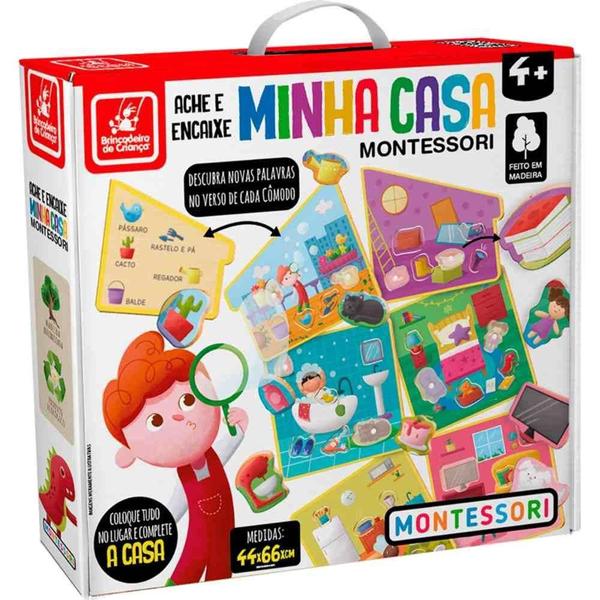 Jogo Ache E Encaixe - Minha Casa Madeira Brincadeira Criança - Brincadeira De Crianca Imagem de Jogo Ache E Encaixe - Minha Casa Madeira Brincadeira Criança