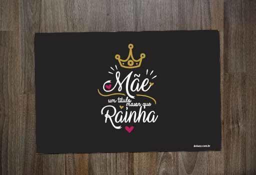 Jogo Americano 2 unidades Dia das Mães Mãe Rainha - Criative Gifts Imagem de Jogo Americano 2 unidades Dia das Mães Mãe Rainha