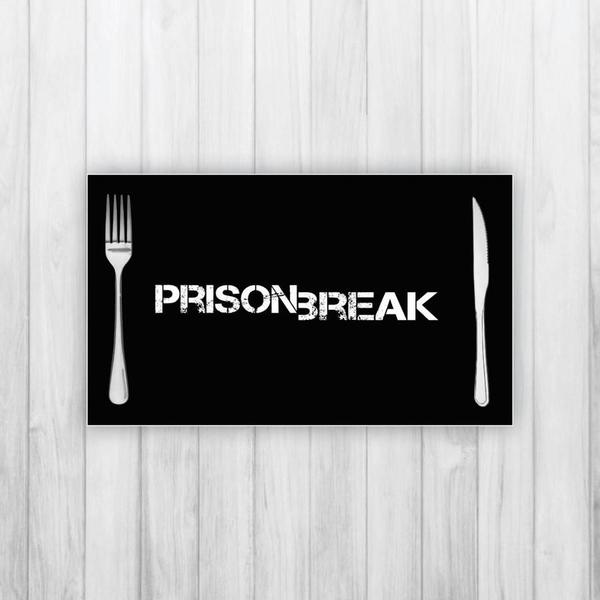 Jogo Americano 4 Un Retangular Neoprene Prison Break - Criative Gifts Imagem de Jogo Americano 4 Un Retangular Neoprene Prison Break