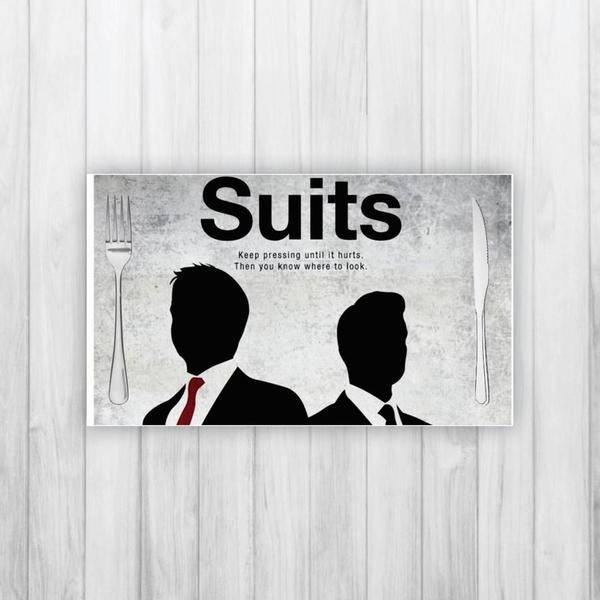 Jogo Americano 4 Un Retangular Neoprene Suits - Criative Gifts Imagem de Jogo Americano 4 Un Retangular Neoprene Suits