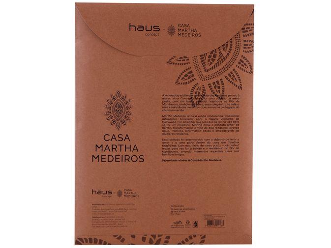Jogo Americano Mandacaru Martha Medeiros Areia 4 Peças 43x30cm Imagem de Jogo Americano Mandacaru Martha Medeiros Areia 4 Peças 43x30cm