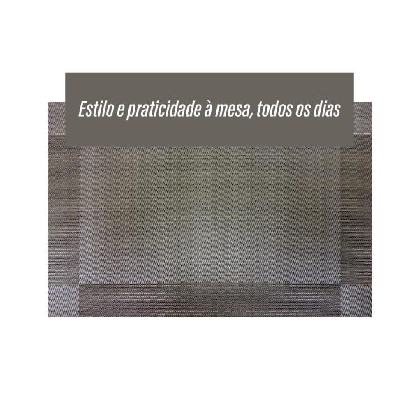 Imagem de Jogo Americano Santiago Pvc Niazitex - Kit 04 Peças 30x45cm