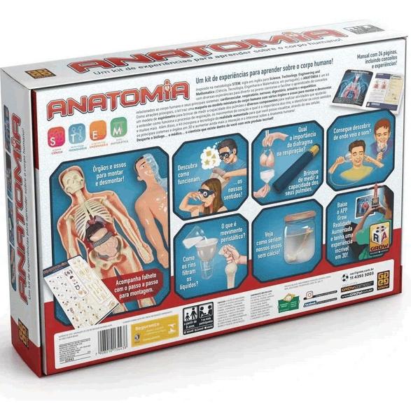 Imagem de Jogo Anatomia Experiências App Kit Ciência Atividades Grow