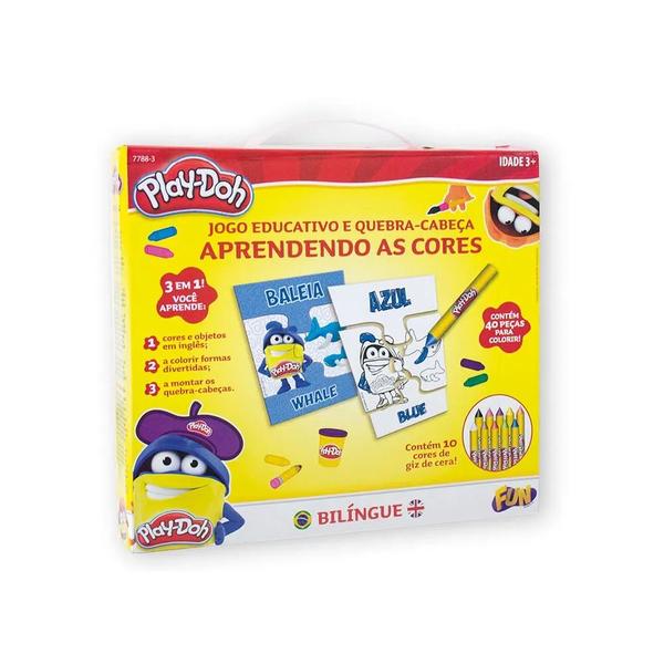 Imagem de Jogo Aprendendo as Cores Inglês Português Play Doh