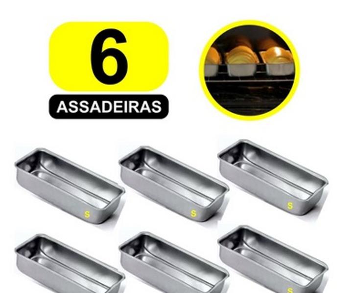 jogo assadeira kit forma de pão alta 6 unidades 28cm alumínio grosso reforçado - Lima Formas Imagem de jogo assadeira kit forma de pão alta 6 unidades 28cm alumínio grosso reforçado