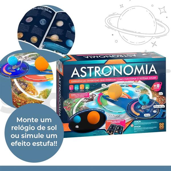 Imagem de Jogo Astronomia Brinquedo Educativo Infantil Didático Sistema Solar 03584 - Grow