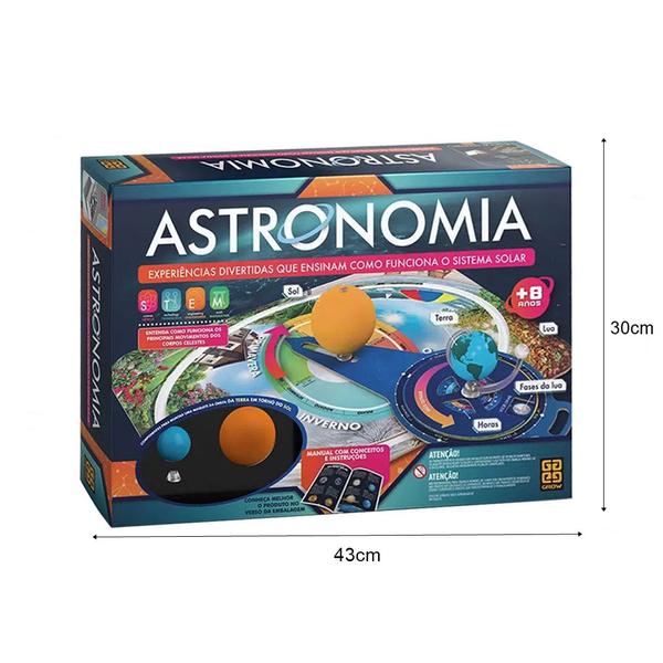 Imagem de Jogo Astronomia Brinquedo Educativo Infantil Didático Sistema Solar 03584 - Grow