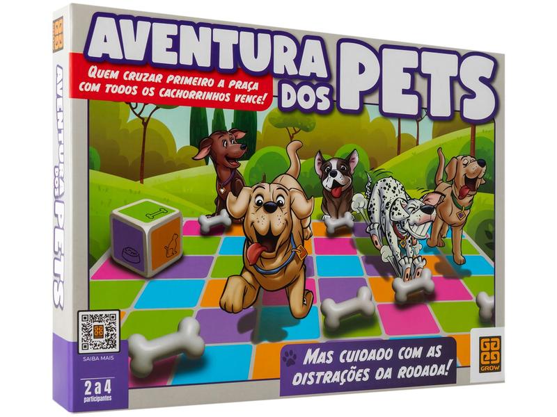 Imagem de Jogo Aventura dos Pets Tabuleiro Grow