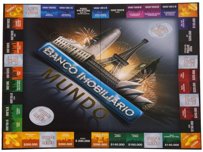 Jogo Banco Imobiliário Mundo Tabuleiro - Estrela Imagem de Jogo Banco Imobiliário Mundo Tabuleiro - Estrela