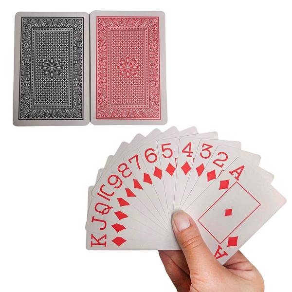 Jogo Baralho De Plastico Com Estojo Acrílico 2 Maços Com 54 Cartas Cada - Jodi Imagem de Jogo Baralho De Plastico Com Estojo Acrílico 2 Maços Com 54 Cartas Cada