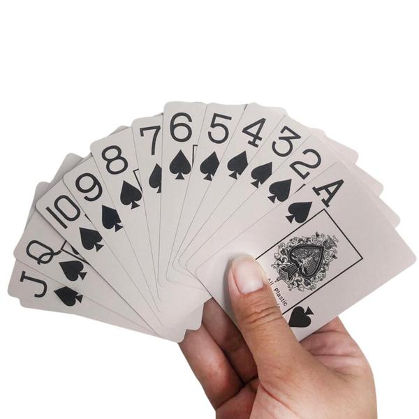 Jogo Baralho De Plastico Com Estojo Acrílico 2 Maços Com 54 Cartas Cada - Jodi Imagem de Jogo Baralho De Plastico Com Estojo Acrílico 2 Maços Com 54 Cartas Cada