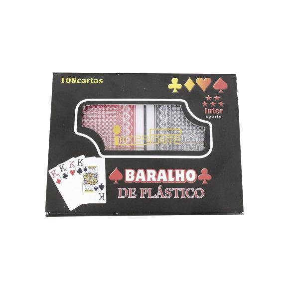 Jogo Baralho Plástico 108 Cartas Interponte Ht63803 Imagem de Jogo Baralho Plástico 108 Cartas Interponte Ht63803