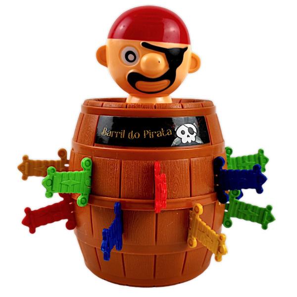 Imagem de Jogo Barril Do Pirata Brinquedo Infantil Pula Pirata