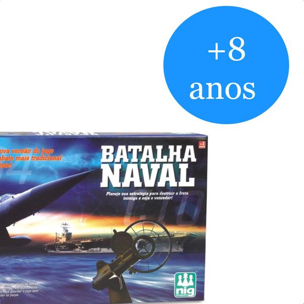 Imagem de Jogo Batalha Naval Infantil Planejamento E Estratégia 2 Maletas 10 Navios A Partir De 8 Anos Nig Brinquedos - 1121