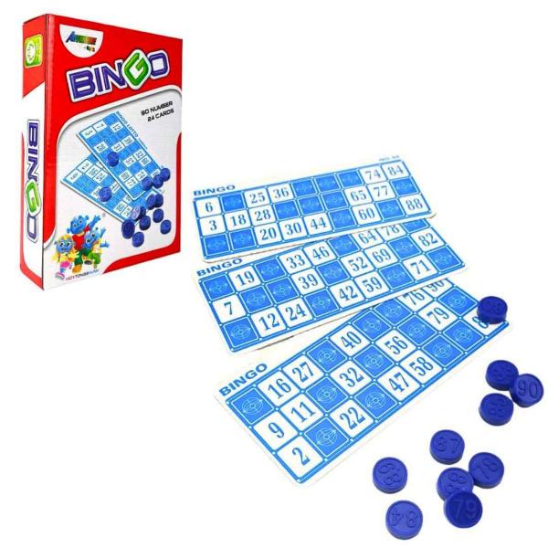 Imagem de Jogo Bingo 90 números 24 cartelas + Jogo Conecta 4 em linha