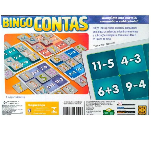 Imagem de Jogo Bingo Contas - Grow