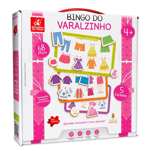 Imagem de Jogo bingo do varalzinho - brincadeira de criança - 2198