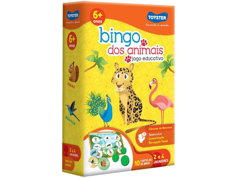 Imagem de Jogo Bingo dos Animais Tabuleiro 