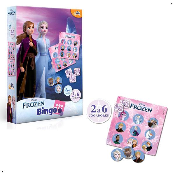 Imagem de Jogo Bingo Frozen Elsa Anna para Meninas Toyster Novo Papel