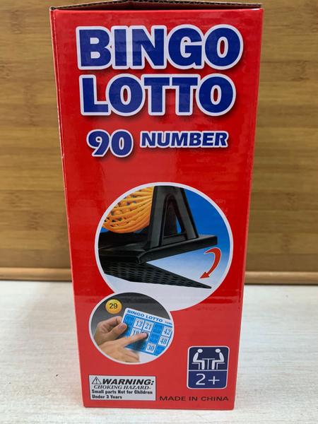 Imagem de Jogo Bingo/Lotto c/90 números, 12 cartelas e globo de sorteio