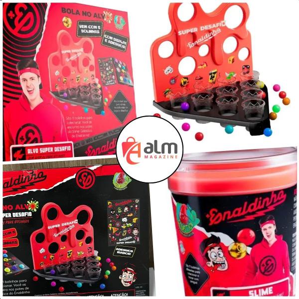 Jogo Bola No Alvo Gelastica Super Desafio Enaldinho Youtuber SLIME - Toys Lab Imagem de Jogo Bola No Alvo Gelastica Super Desafio Enaldinho Youtuber SLIME