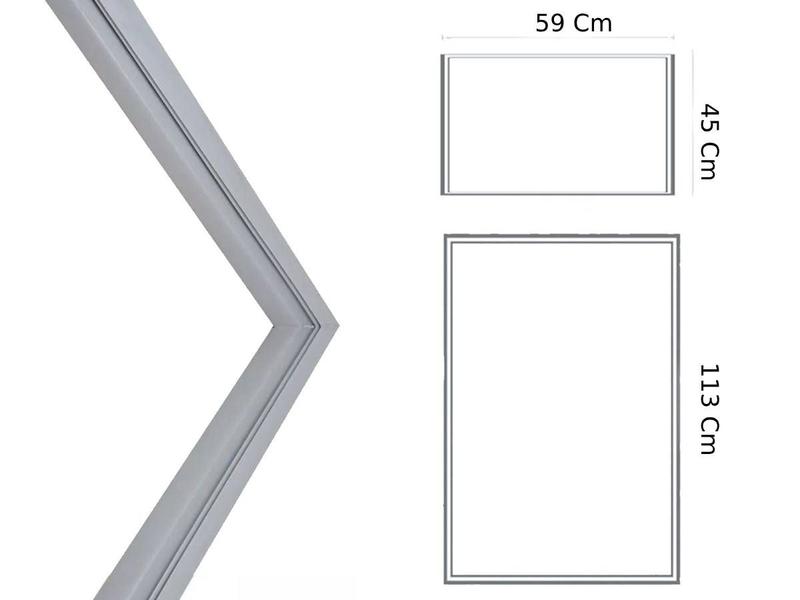 Imagem de Jogo Borracha Gaxeta Geladeira Porta E Freezer Para Consul CRM36
