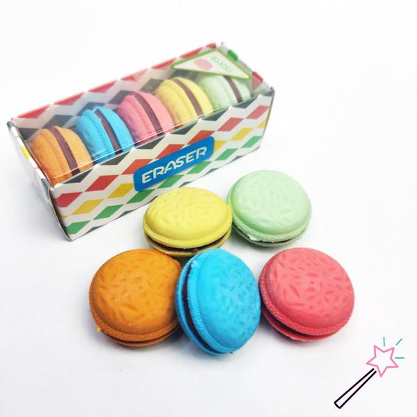 Imagem de Jogo Borrachas Macaron - 5 borrachas