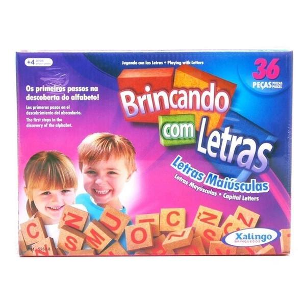 Jogo Brincando com Letras 36 peças 5269.8 - Xalingo Imagem de Jogo Brincando com Letras 36 peças 5269.8 - Xalingo