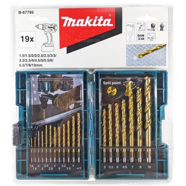 Imagem de Jogo Broca Hss-Tin 19Pc B-67795 - Makita