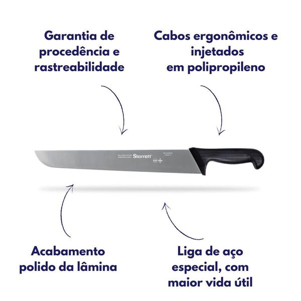 Imagem de Jogo c/ 2 facas refile aereo c/ lam. de aço 35cm starrett bkb203-14