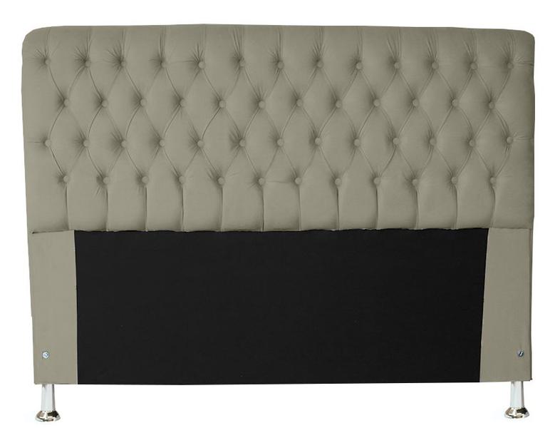 Imagem de Jogo Cabeceira + Recamier Baú Iza Para Cama Box Casal Queen 160 Cm - Suede - Sv Decor