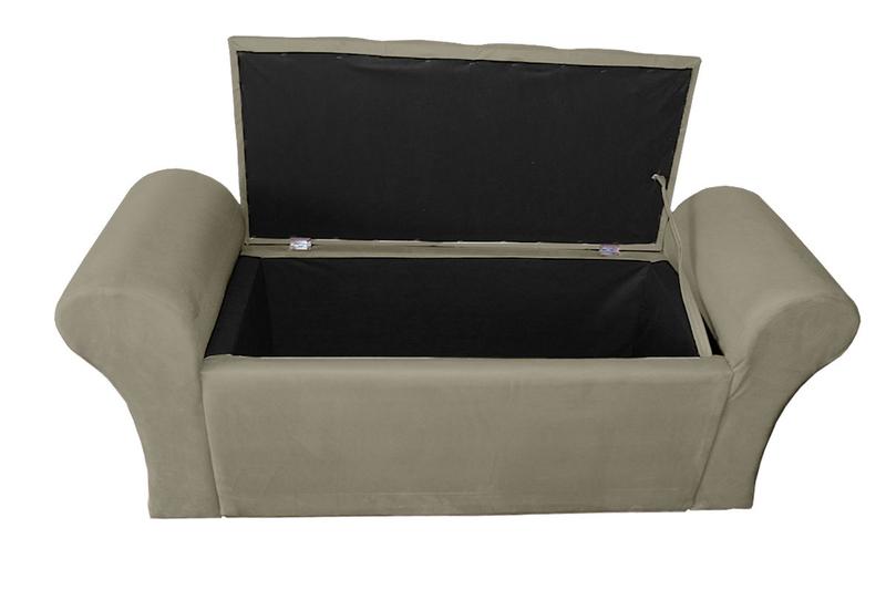 Imagem de Jogo Cabeceira + Recamier Baú Luxo Com Botões Cristal Para Cama Box Casal Padrão 1.38 - Suede - Sv Decor