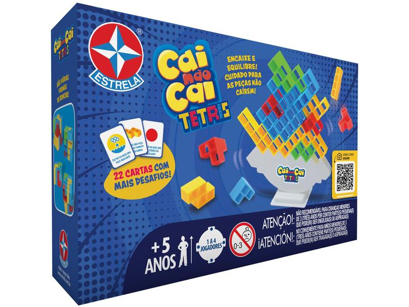 Jogo Cai Não Cai Tetris Brinquedos Estrela Jogo Cai Não Cai Tetris Brinquedos Estrela