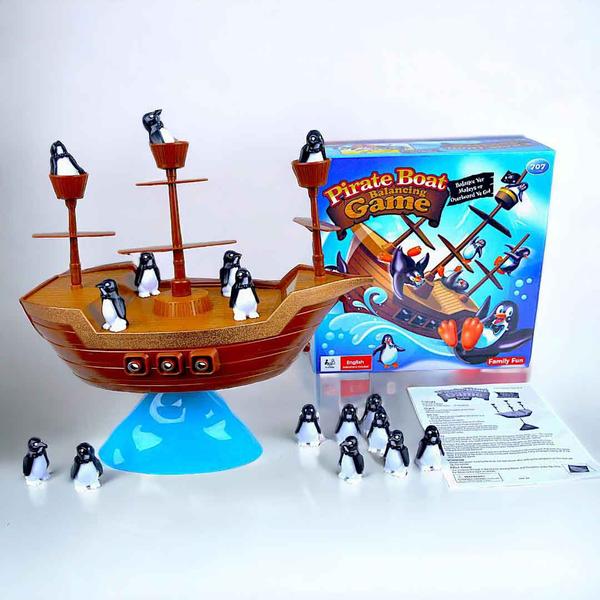 Imagem de Jogo caiu perdeu Barco Pirata Equilíbrio Dos Pinguins Grande