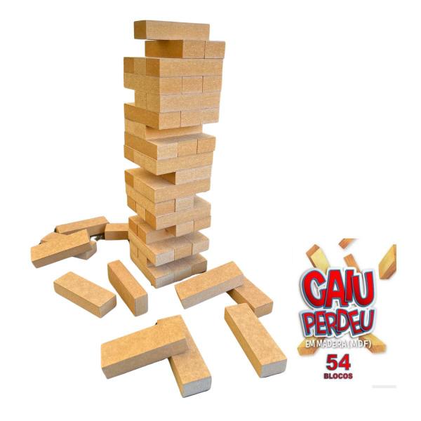 Imagem de jogo caiu perdeu madeira Brinquedo Torre Equilíbrio o mais divertido jogo blocos de montar ajuda no raciocínio 