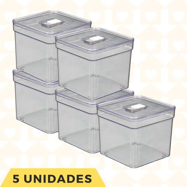 Imagem de Jogo Caixas Organizadoras Multiuso Porta Acessorios 5 UNIDADES