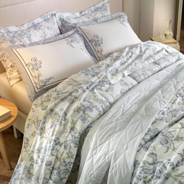 Jogo Cama Queen 200 Fios Karsten Catarina Azul Imagem de Jogo Cama Queen 200 Fios Karsten Catarina Azul