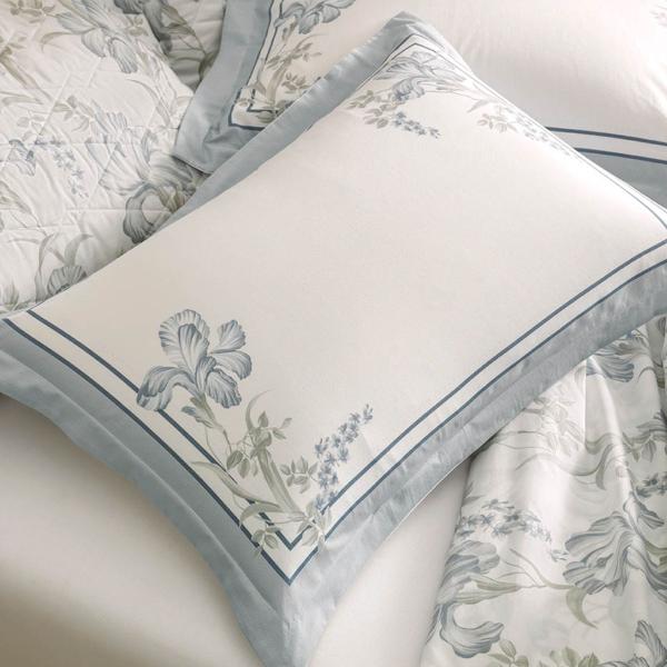 Jogo Cama Queen 200 Fios Karsten Catarina Azul Imagem de Jogo Cama Queen 200 Fios Karsten Catarina Azul